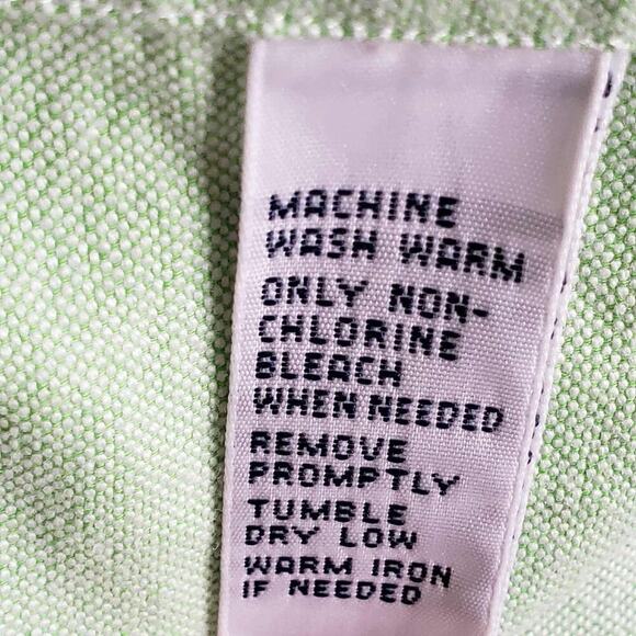 Polo Ralph Lauren Shirt Oxford Button Down Mens Size 17.5 XL Solid Green LS - Picture 7 of 8